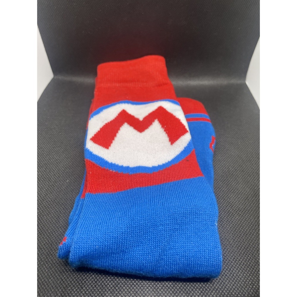 Mario Themed Super Mario Men's Crew Socks Size 8-112